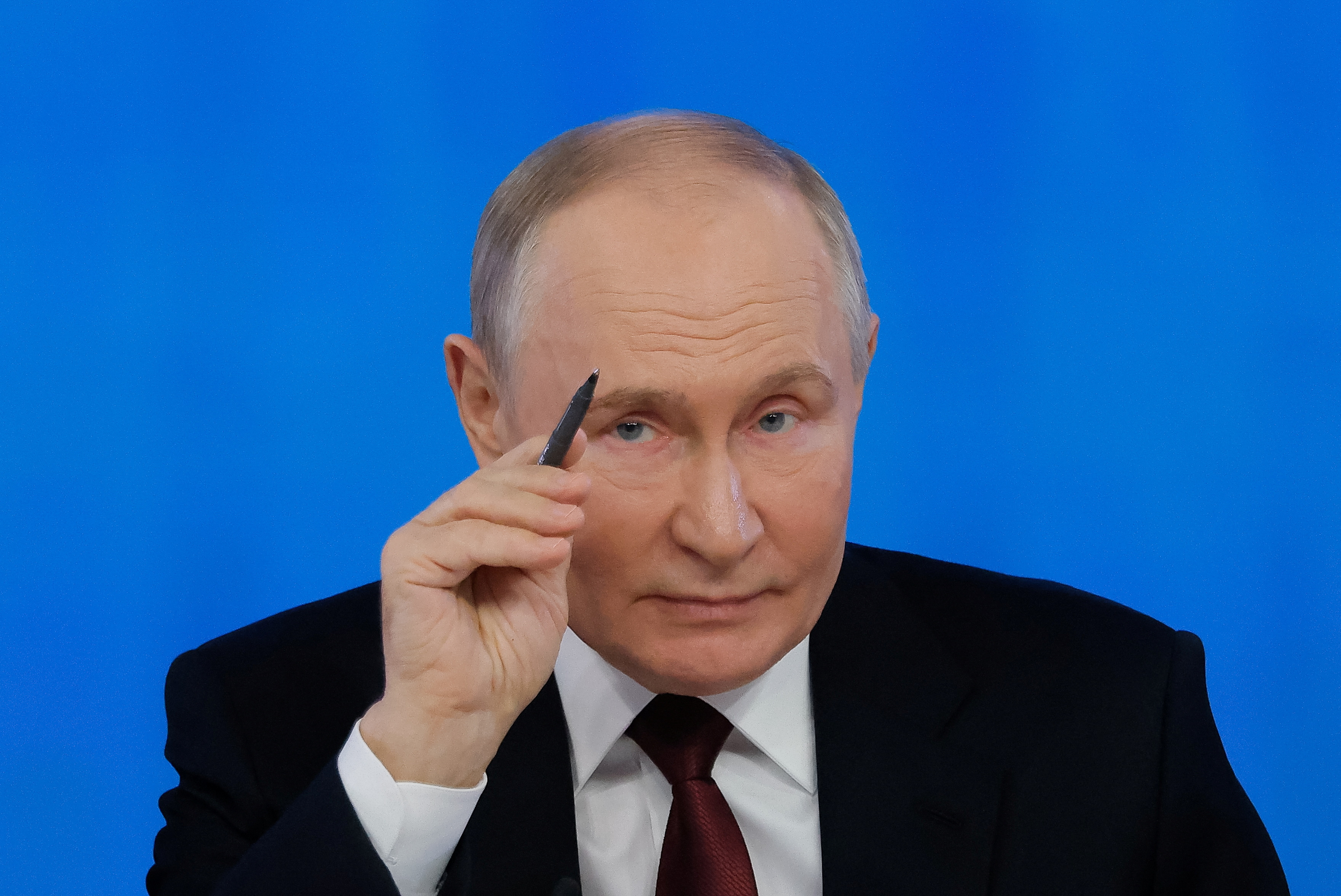 Russia's President Putin holds the annual press conference in Moscow