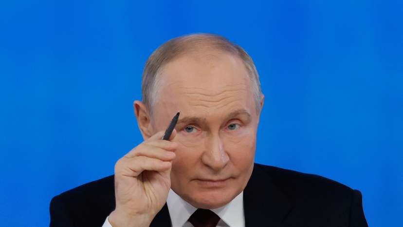Russia's President Putin holds the annual press conference in Moscow