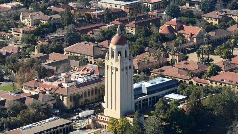 FILE PHOTO: The Hoover Tower rises above Stanford University in Stanford