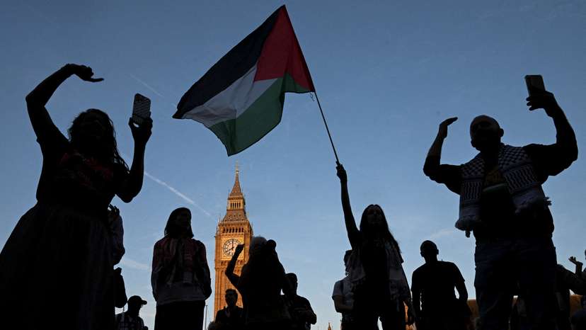 Rally challenging the British government's proscription of "Palestine Action", in London