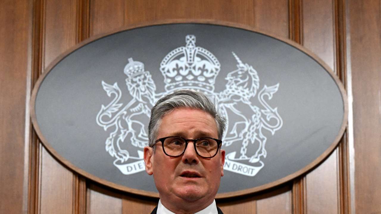 Prime Minister Keir Starmer delivers statement on defence at Downing Street