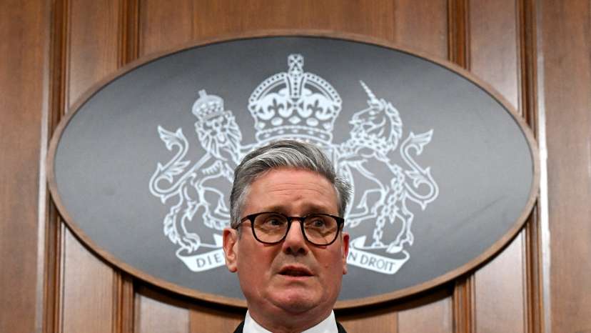 Prime Minister Keir Starmer delivers statement on defence at Downing Street