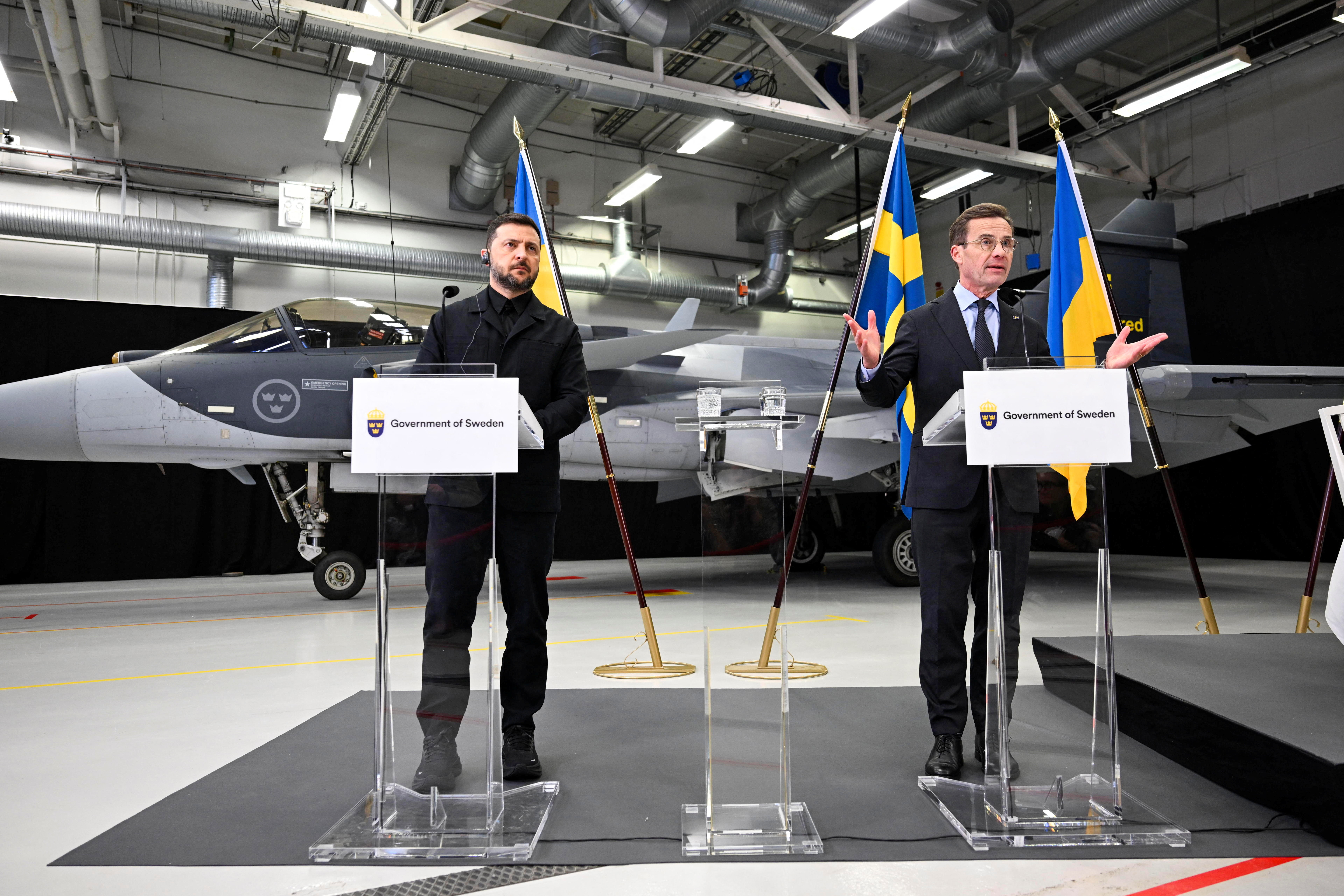 Ukraine's President Volodymyr Zelenskiy visits Sweden