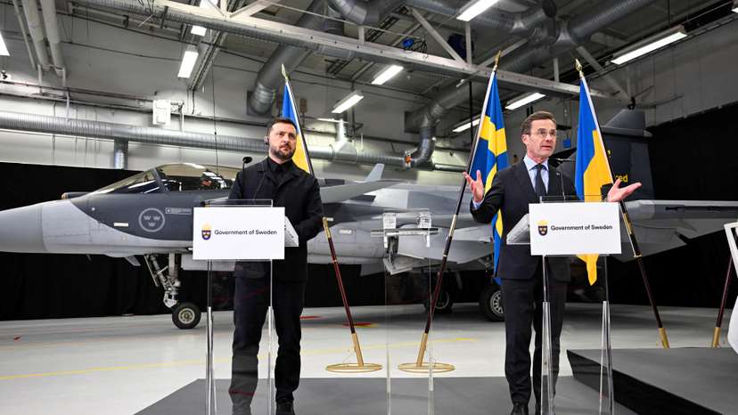 Ukraine's President Volodymyr Zelenskiy visits Sweden