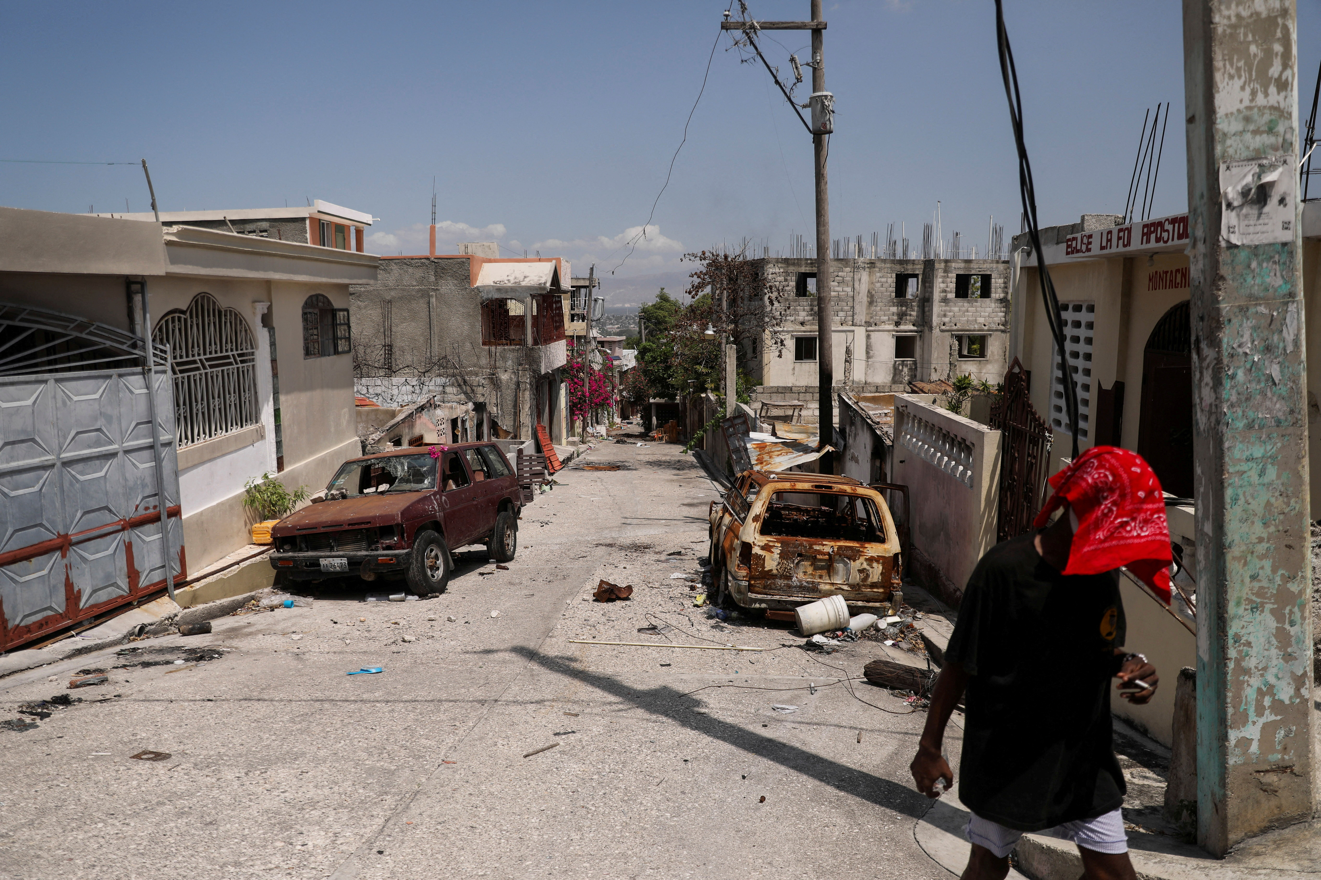 Alleged gang leader calls on supporters to retake control of neighborhood, in Port-au-Prince