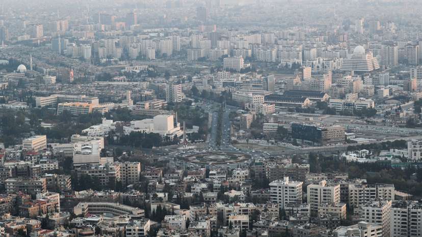 A general view shows Damascus from Mount Qasioun, after one month since the ousting of Syria's Bashar al-Assad, in Damascus