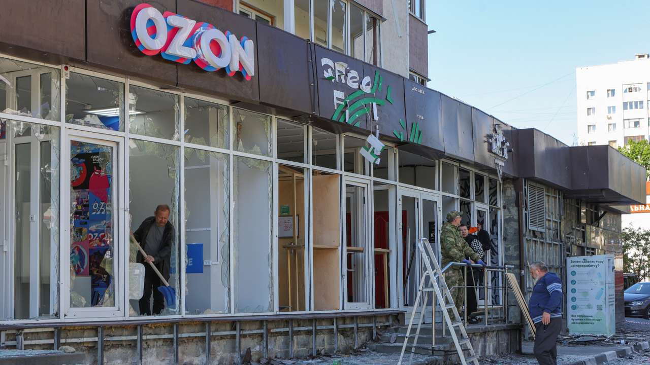 Aftermath of military strike on Belgorod