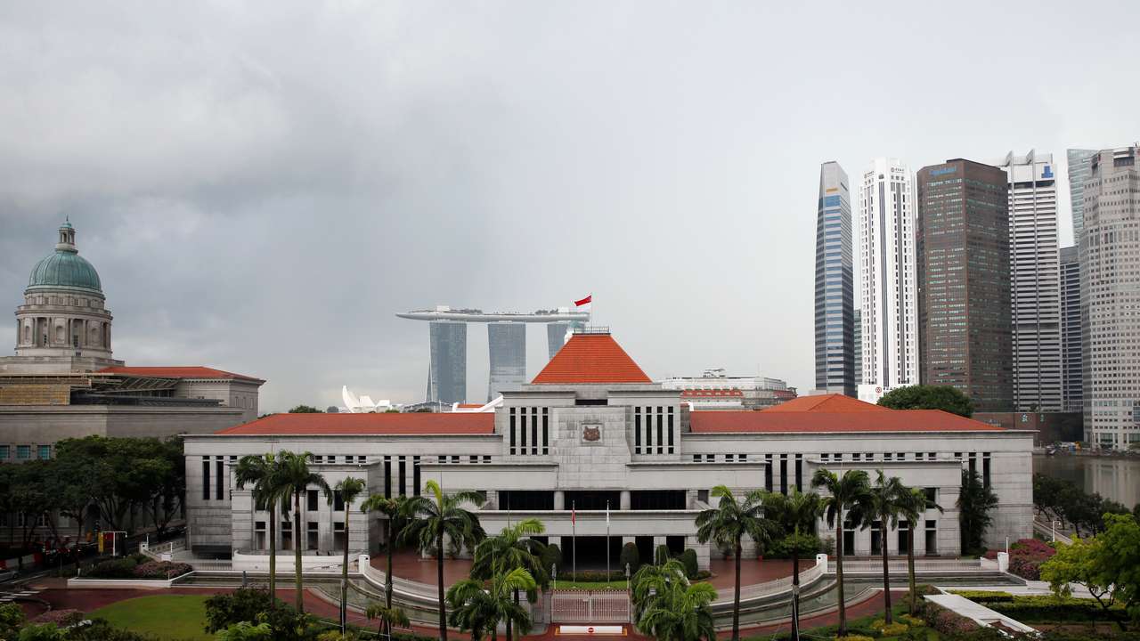A general view of the Parliament House in Singapore