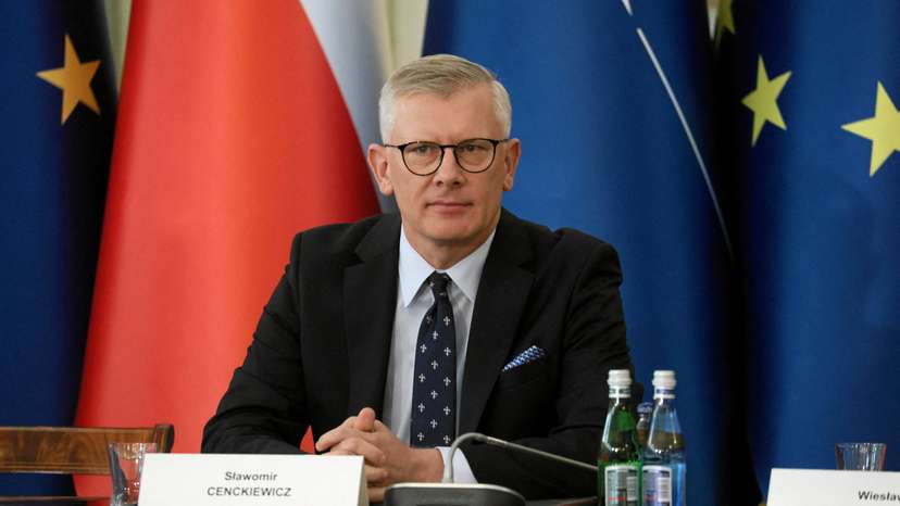 FILE PHOTO: Head of the National Security Bureau (BBN) Slawomir Cenckiewicz attends a National Security Council meeting in Warsaw