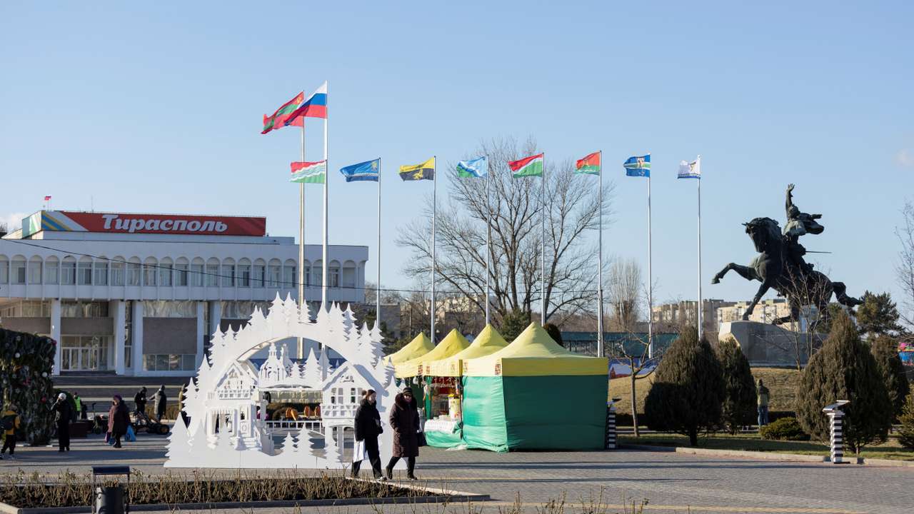 City views of Tiraspol in Moldova's breakaway region of Transdniestria