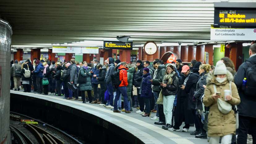 GDL train drivers union strike in Berlin