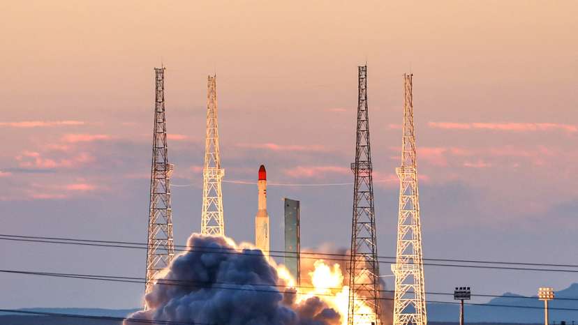 The "Simorgh" satellite carrier launched at an undisclosed location in Iran