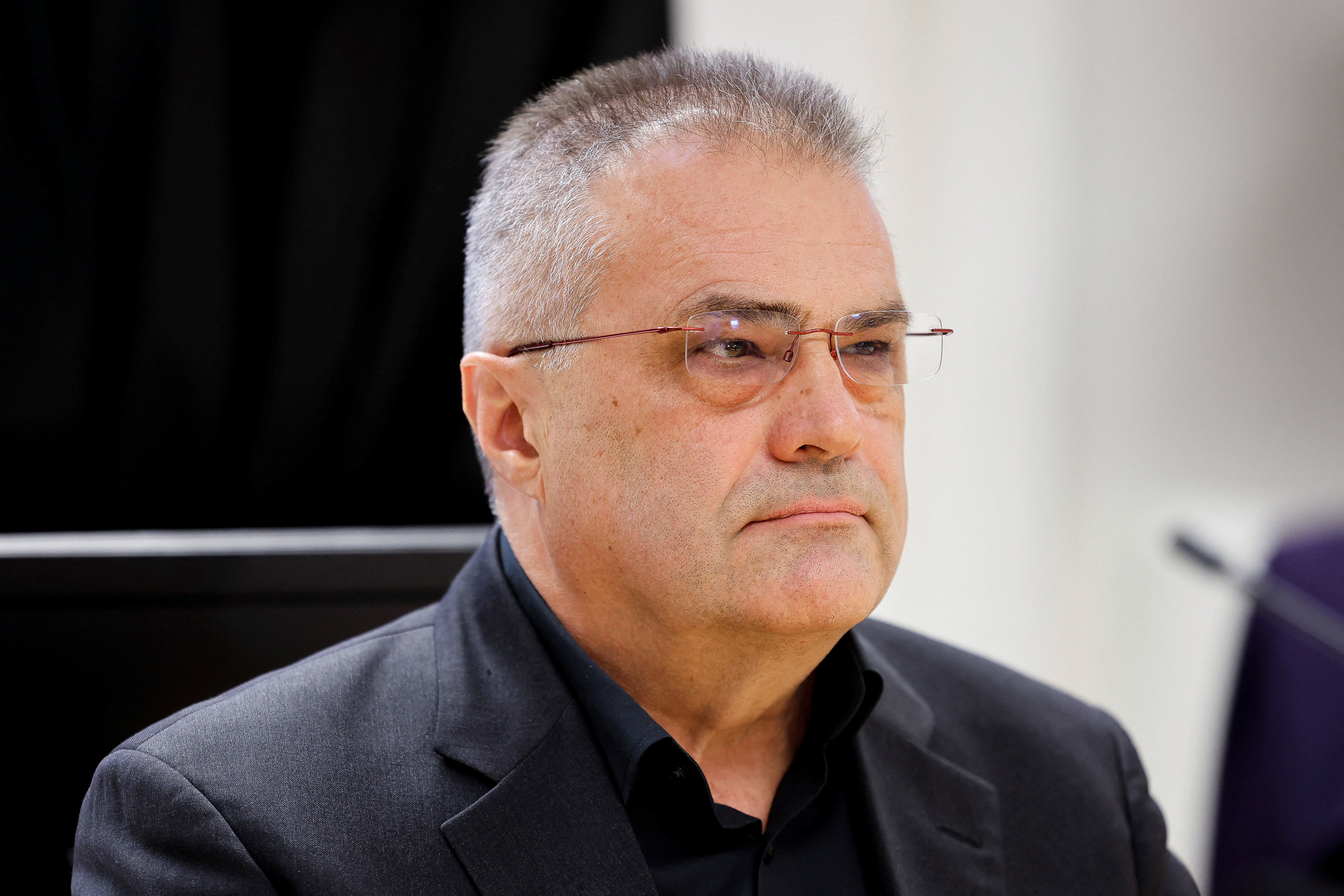 Former Austrian domestic intelligence official Egisto Ott on trial for corruption and spying for Russia, in Vienna