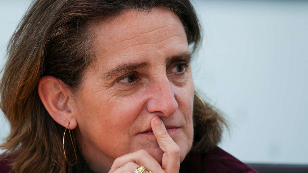 Teresa Ribera, the European Union's competition commissioner, during an interview with Reuters