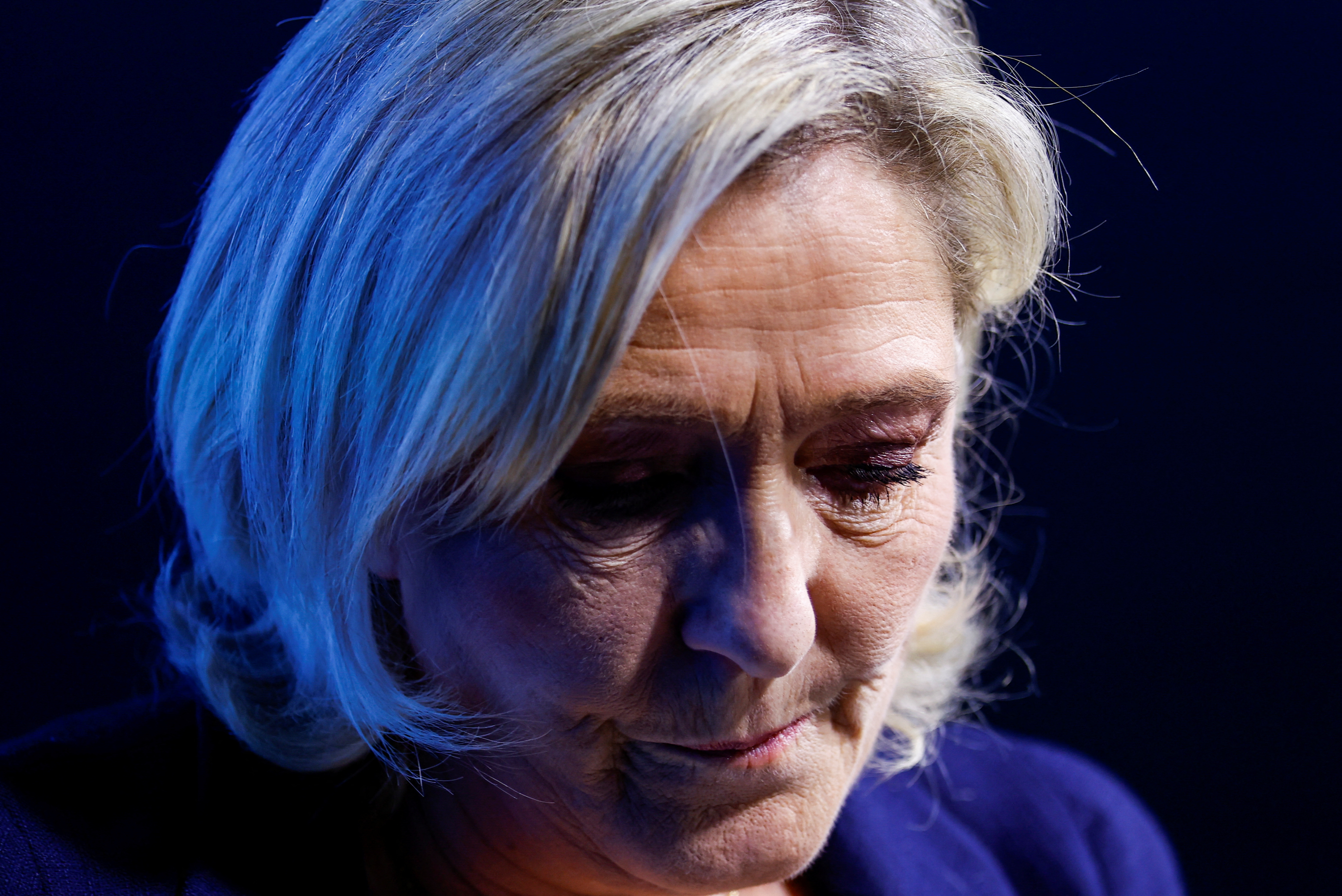 Political rally of RN leaders Marine Le Pen and Jordan Bardella in Etrepagny
