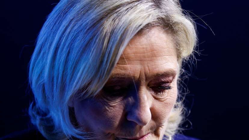 Political rally of RN leaders Marine Le Pen and Jordan Bardella in Etrepagny