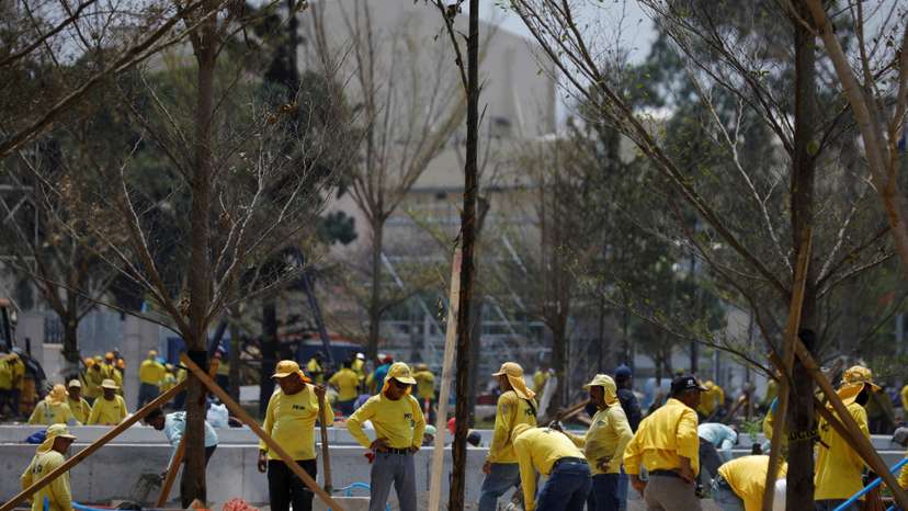 FILE PHOTO: Preparations for El Salvador’s President Nayib Bukele second term inauguration ceremony in San Salvador