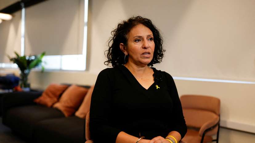 Interview with Meirav Leshem Gonen, mother of Romi Gonen, one of the hostages kidnapped in the deadly October 7 attack on Israel by Palestinian Islamist group Hamas from Gaza, in Tel Aviv