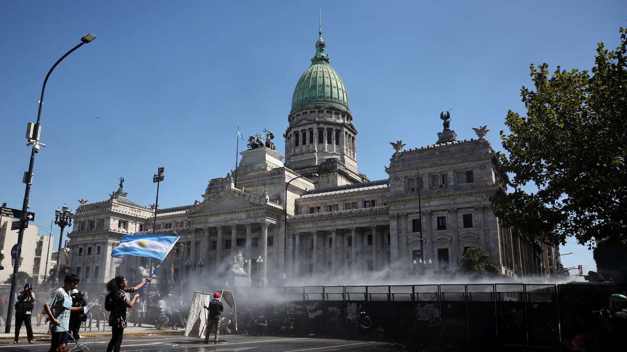 Argentina's Senate holds a session to discuss labor reforms proposed by President Milei's libertarian government, in Buenos Aires