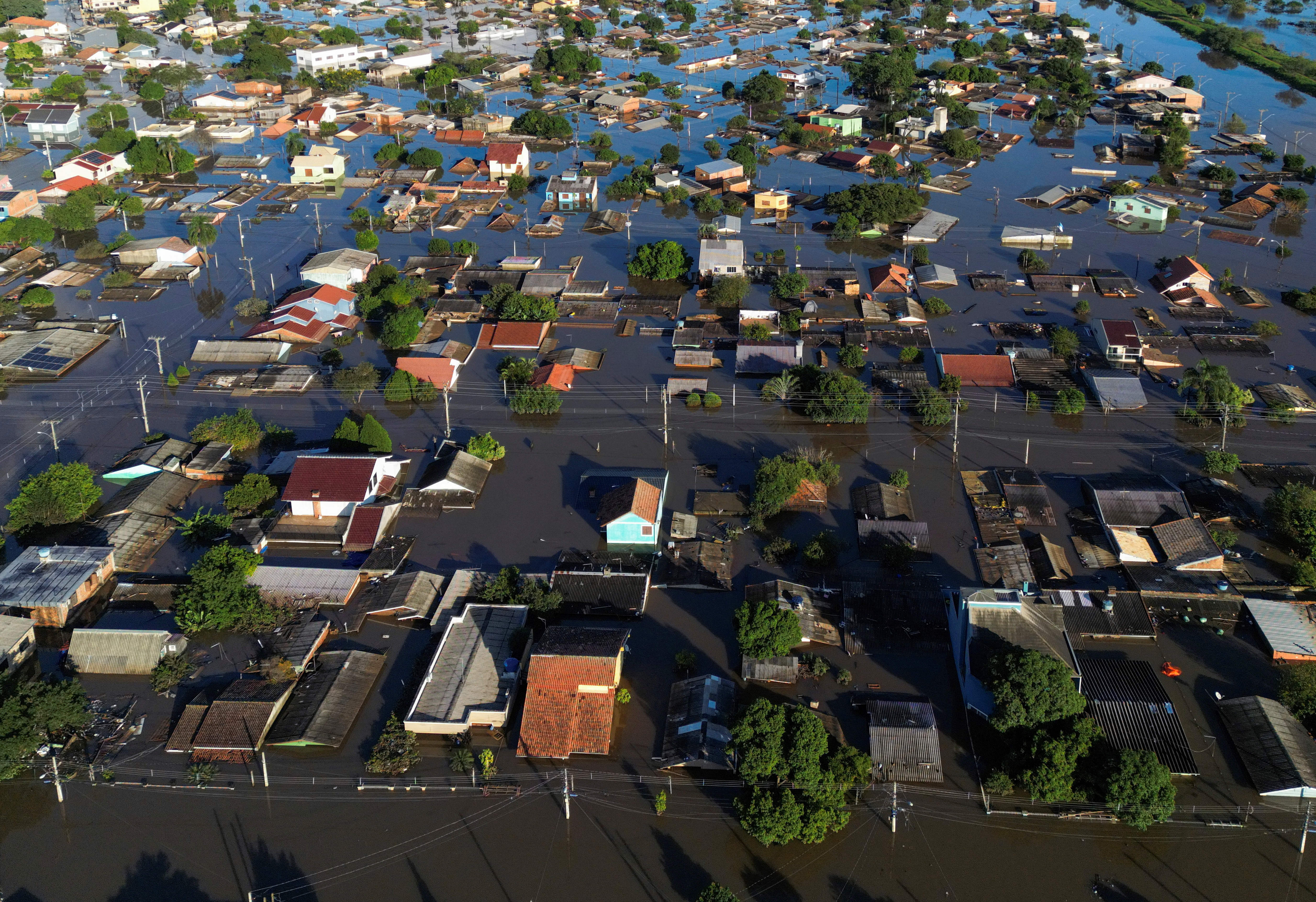 Flooding due to heavy rains in Rio Grande do Sul state