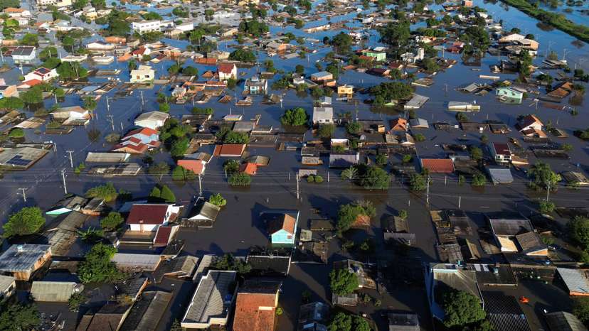 Flooding due to heavy rains in Rio Grande do Sul state