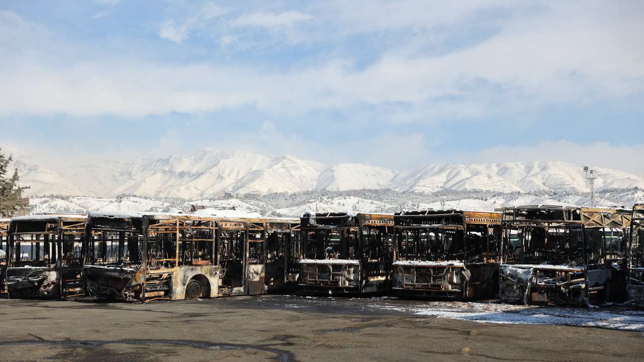 Scenes from Tehran following protests