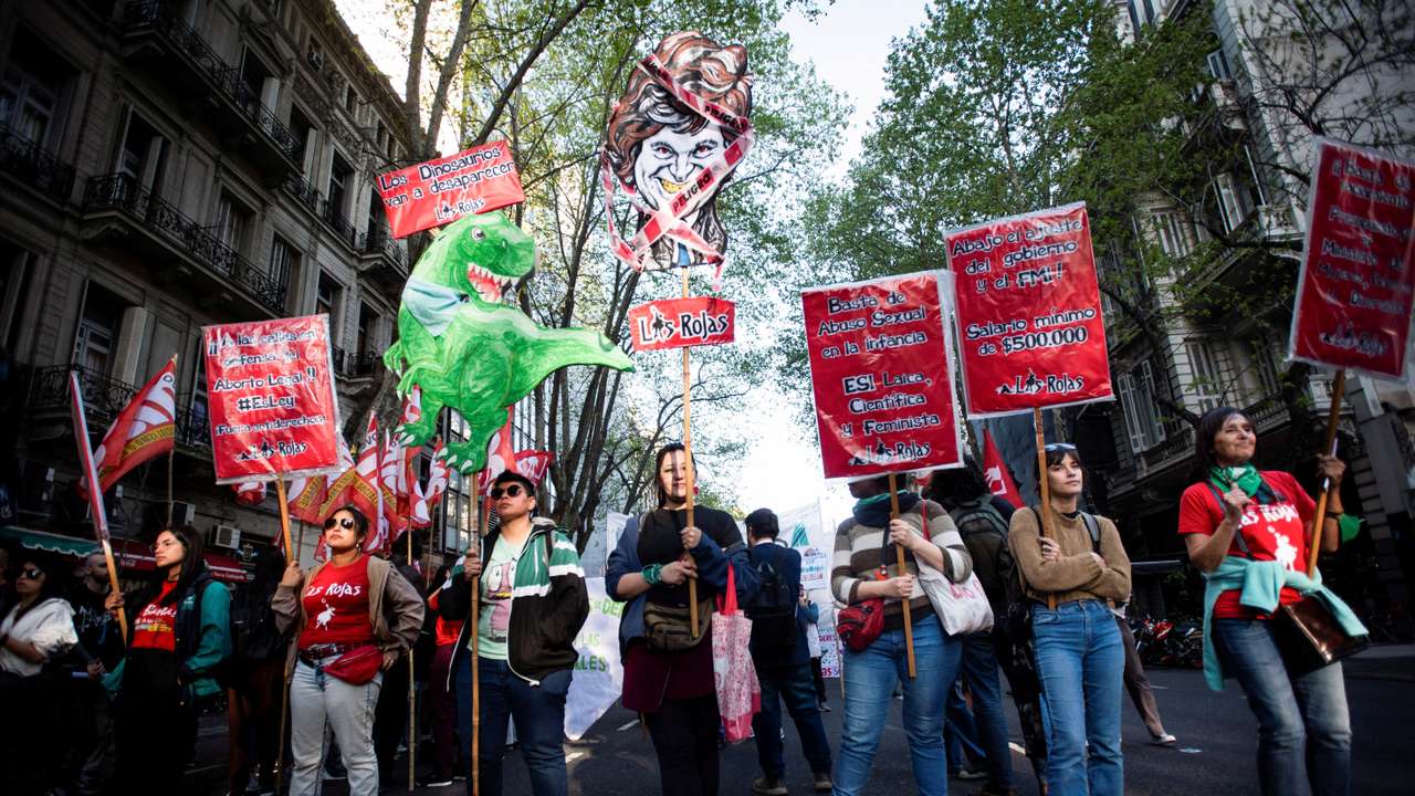 FILE PHOTO: In green wave Argentina, an anti-feminist candidate gains ground
