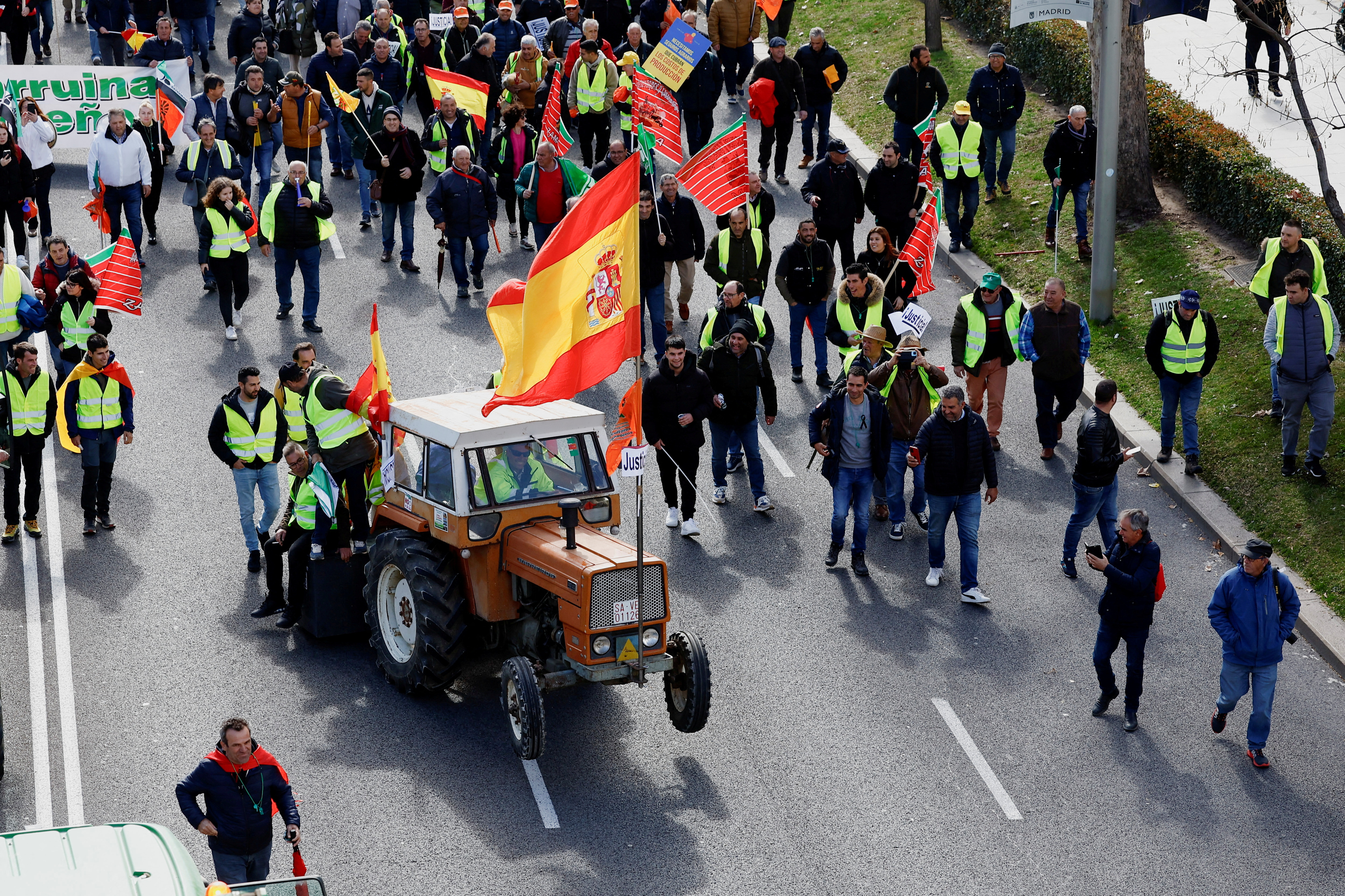 FILE PHOTO: Spanish farmers protest in Madrid