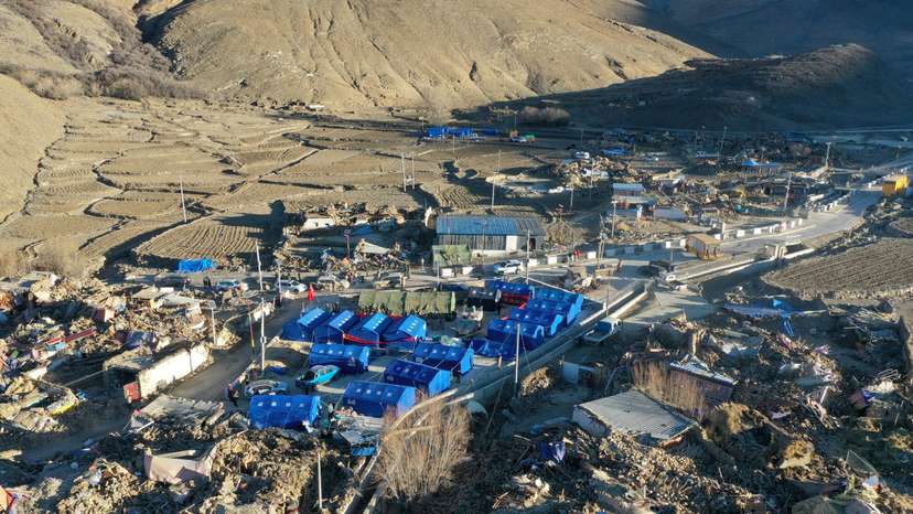 FILE PHOTO: Aftermath of earthquake in Tibet