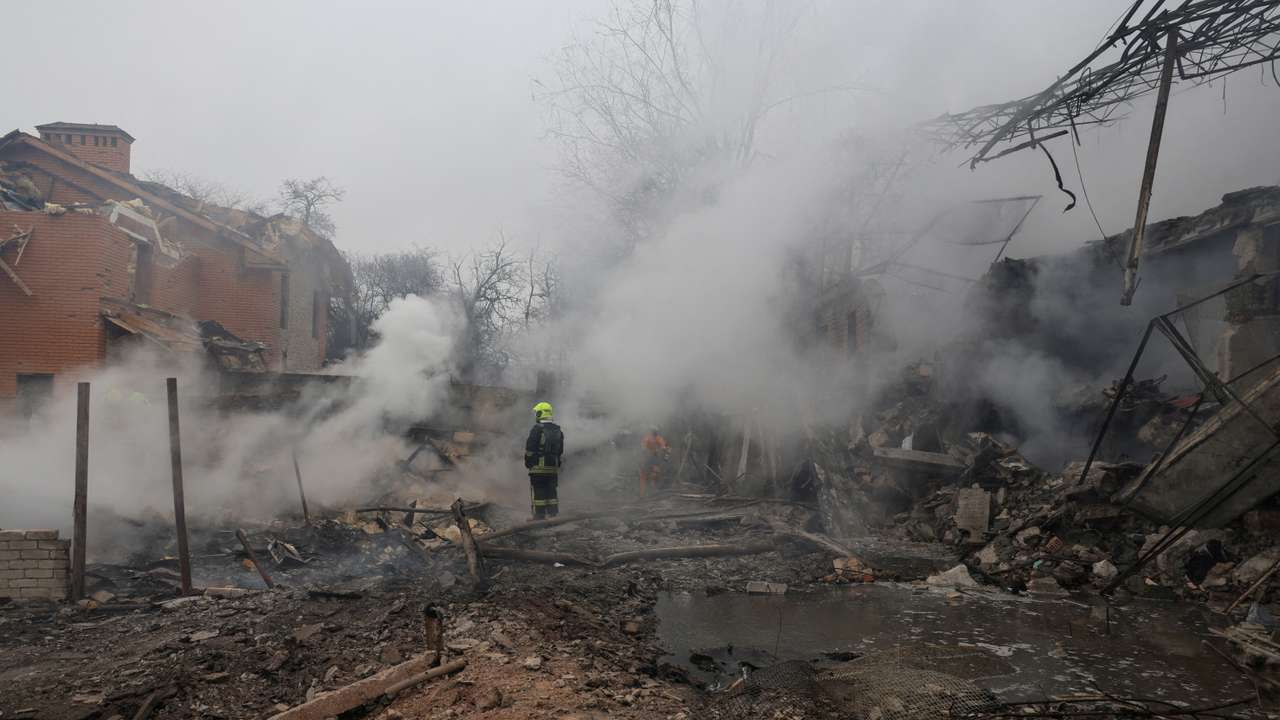 Aftermath of a Russian missile attack in Odesa