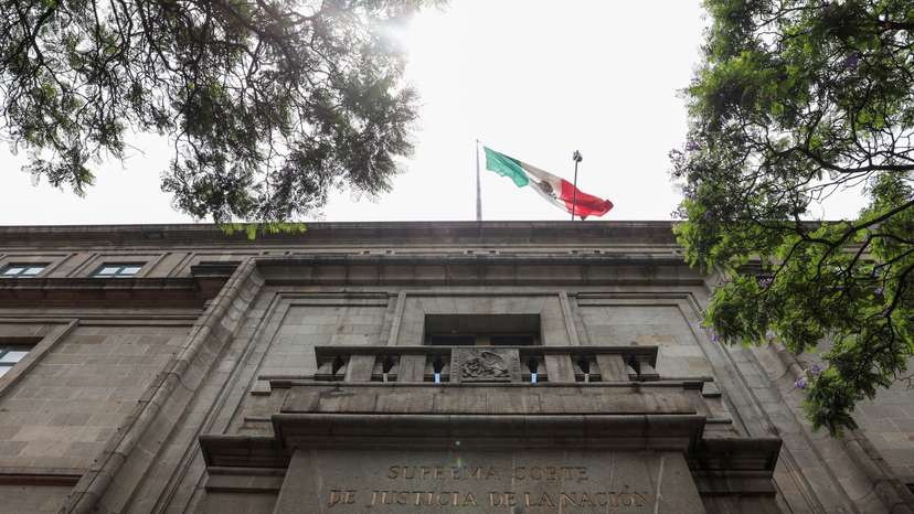 A general view of the Supreme Court of Justice in downtown Mexico City