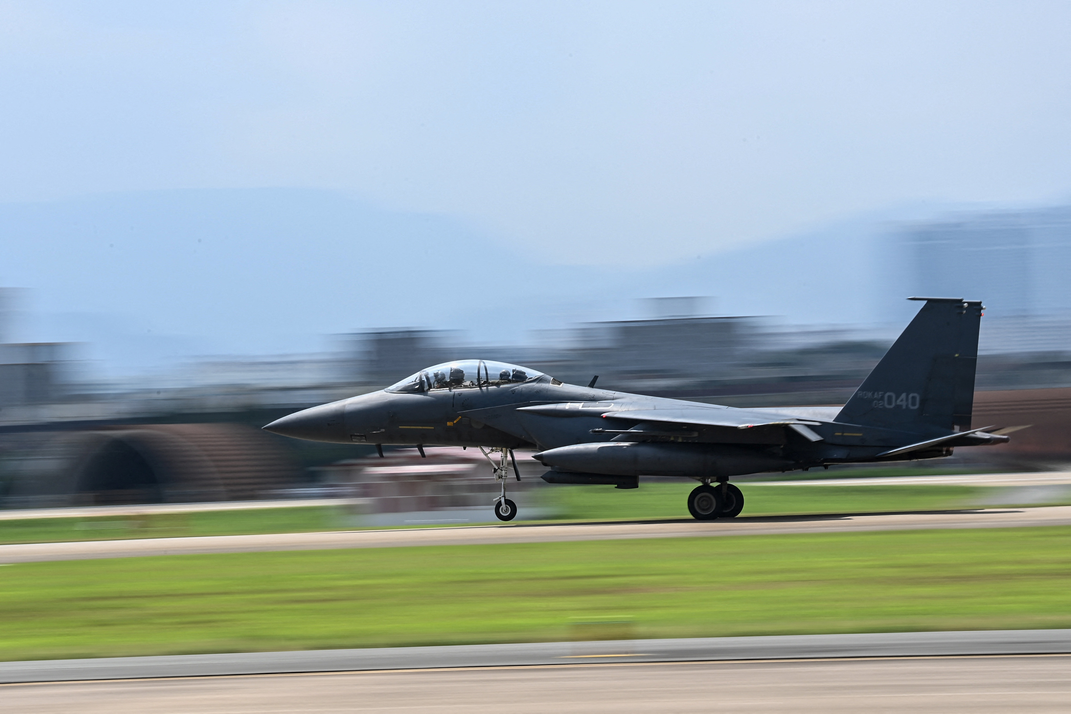 FILE PHOTO: Air drill as part of the annual Ulchi Freedom Shield joint military exercise between South Korea and U.S.