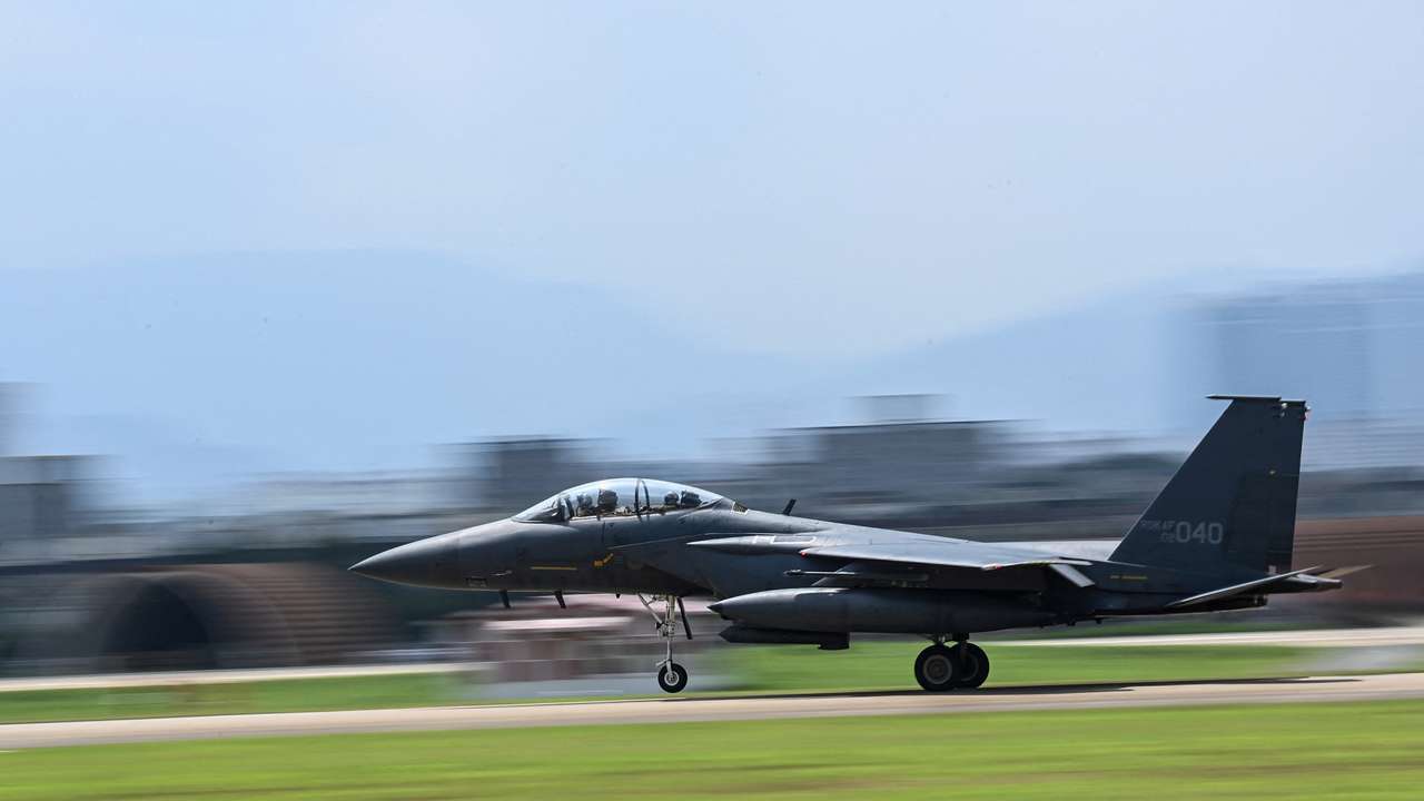 FILE PHOTO: Air drill as part of the annual Ulchi Freedom Shield joint military exercise between South Korea and U.S.