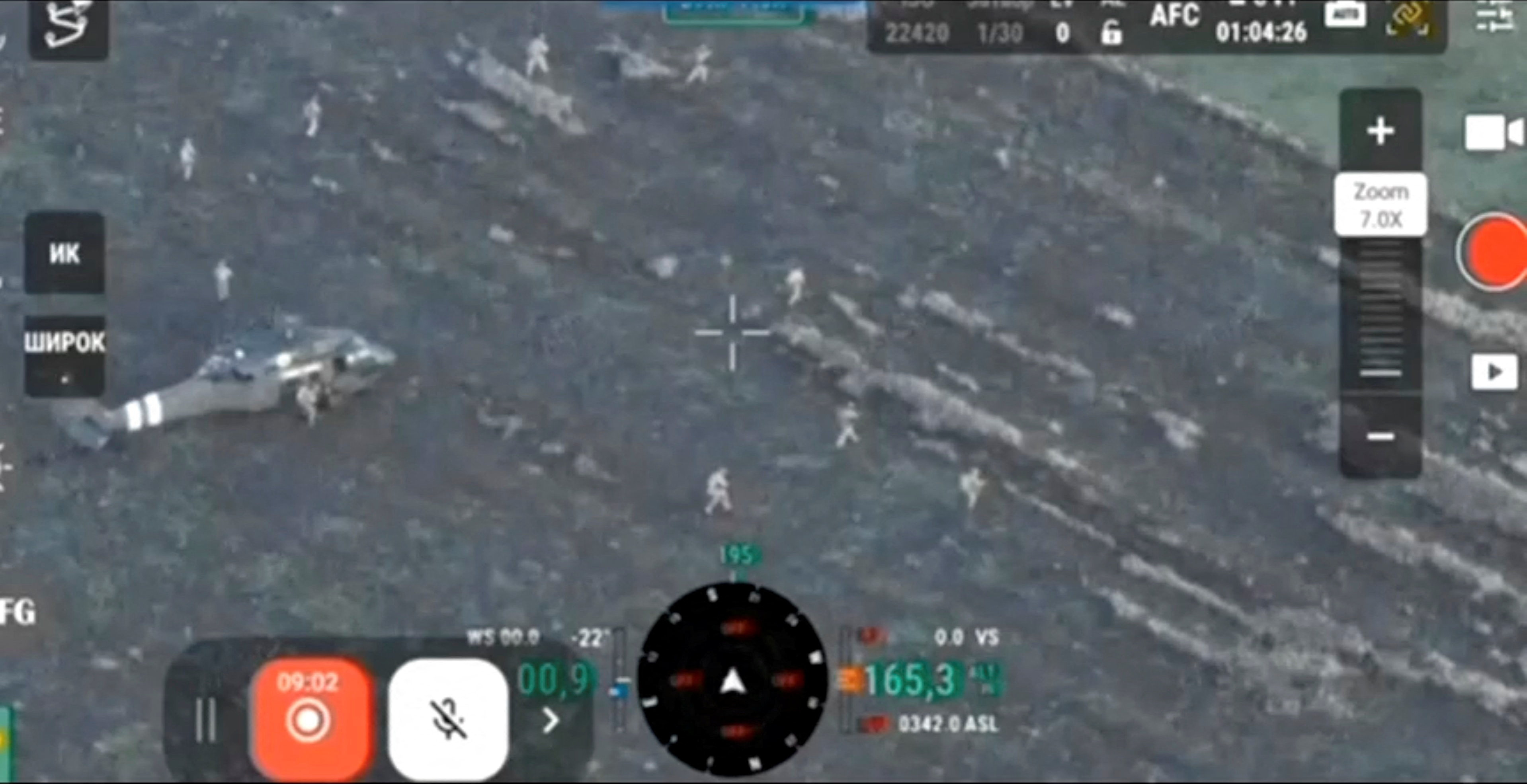 Video released by Ukrainian military is said to show troops in Pokrovsk