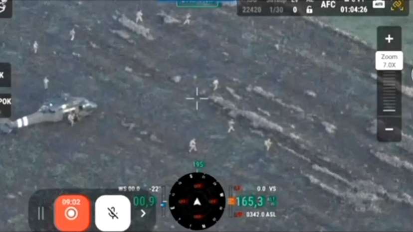 Video released by Ukrainian military is said to show troops in Pokrovsk