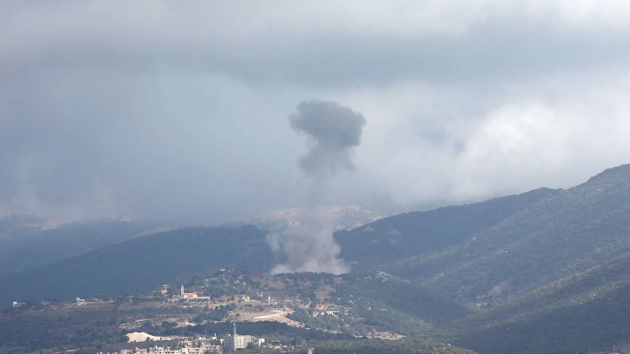 Smoke billows over southern Lebanon