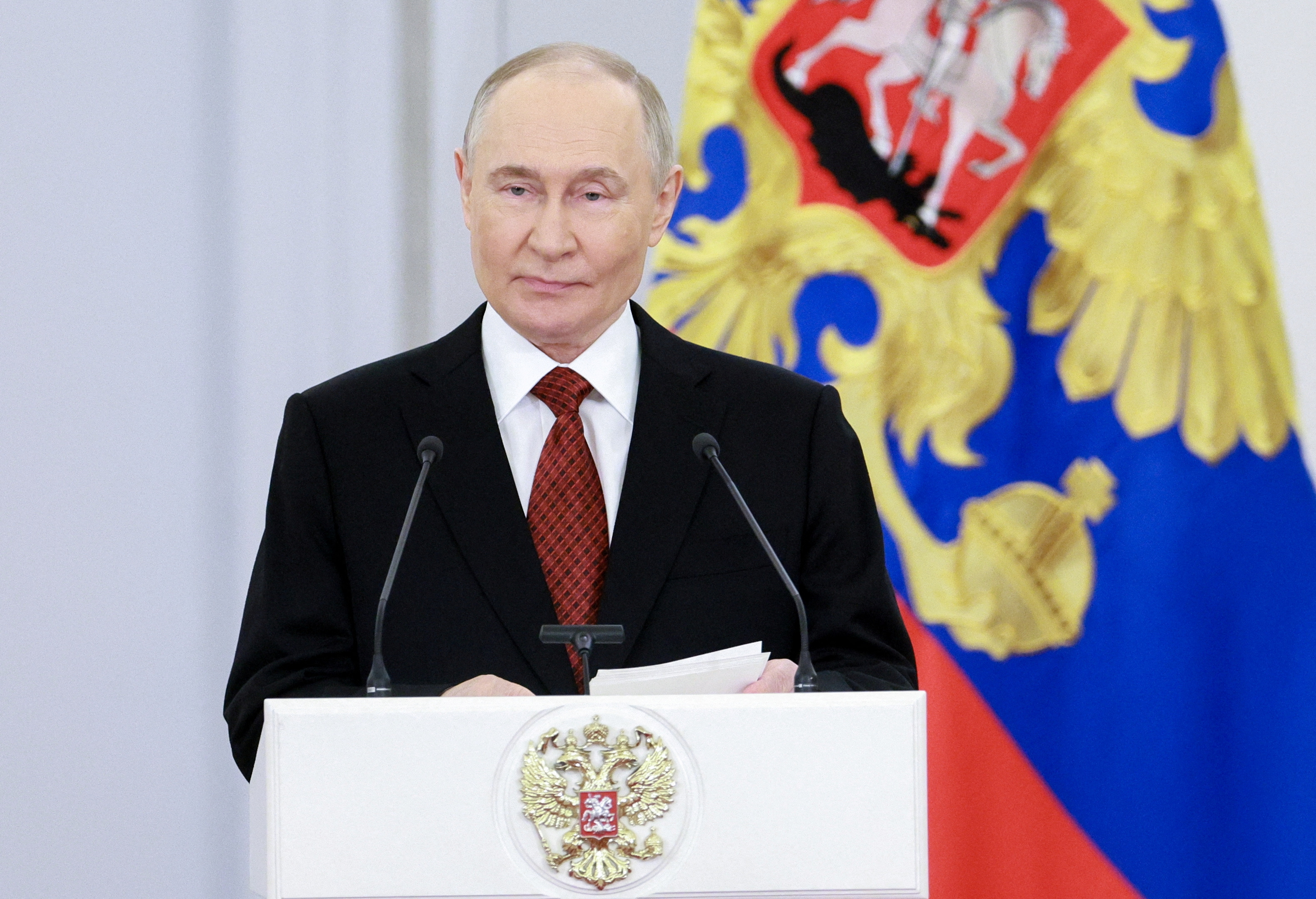 Russia's President Putin in Moscow attends ceremony marking Russia Day