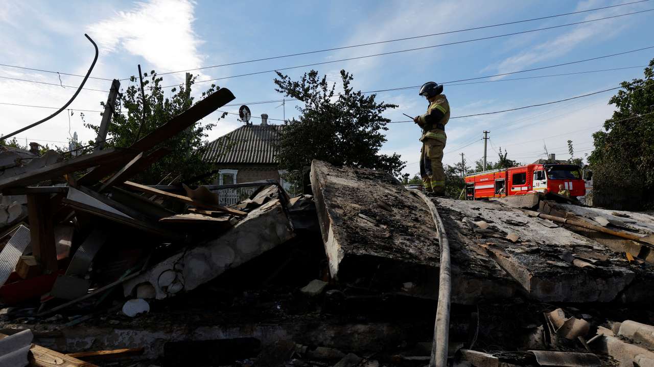 Aftermath of recent shelling in Makiivka