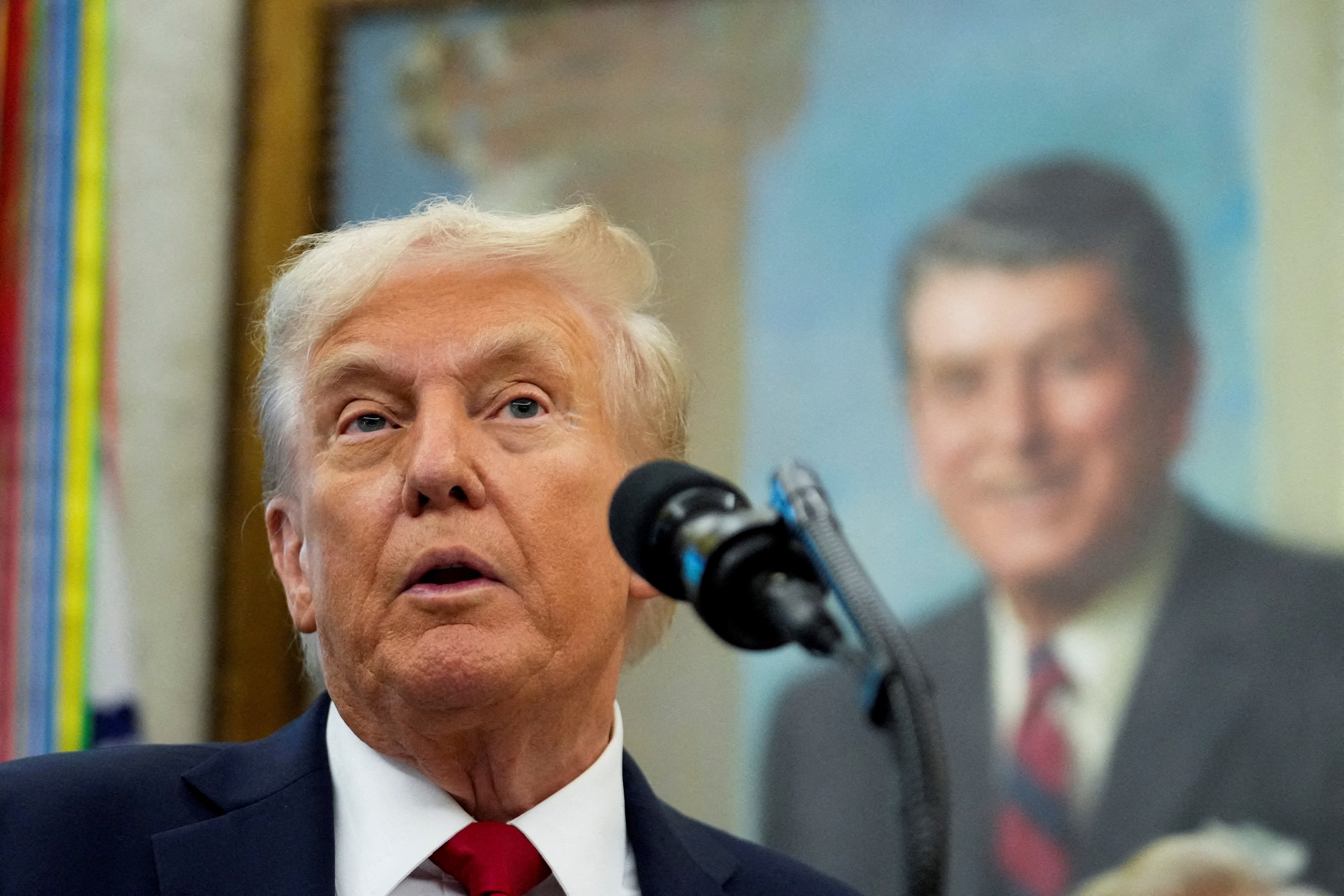 U.S. President Donald Trump in the Oval office