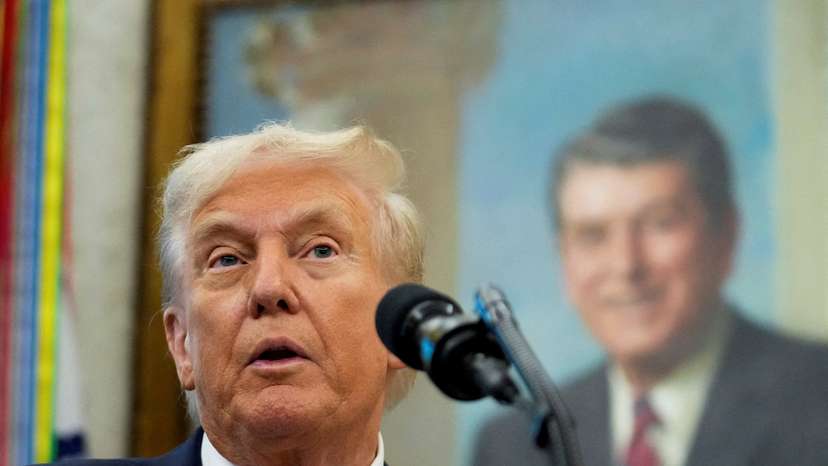 U.S. President Donald Trump in the Oval office