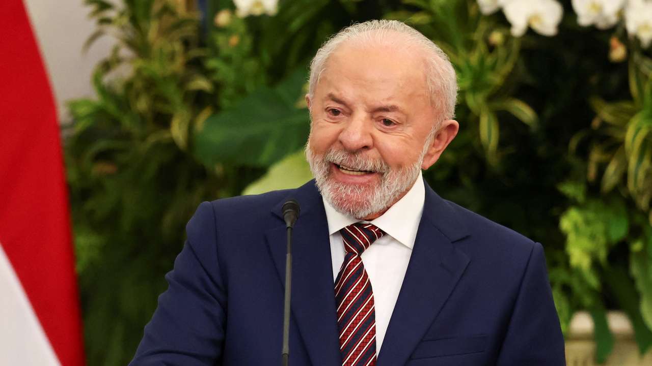 Brazil's President Luiz Inacio Lula da Silva meets Indonesia’s President Prabowo Subianto in Jakarta