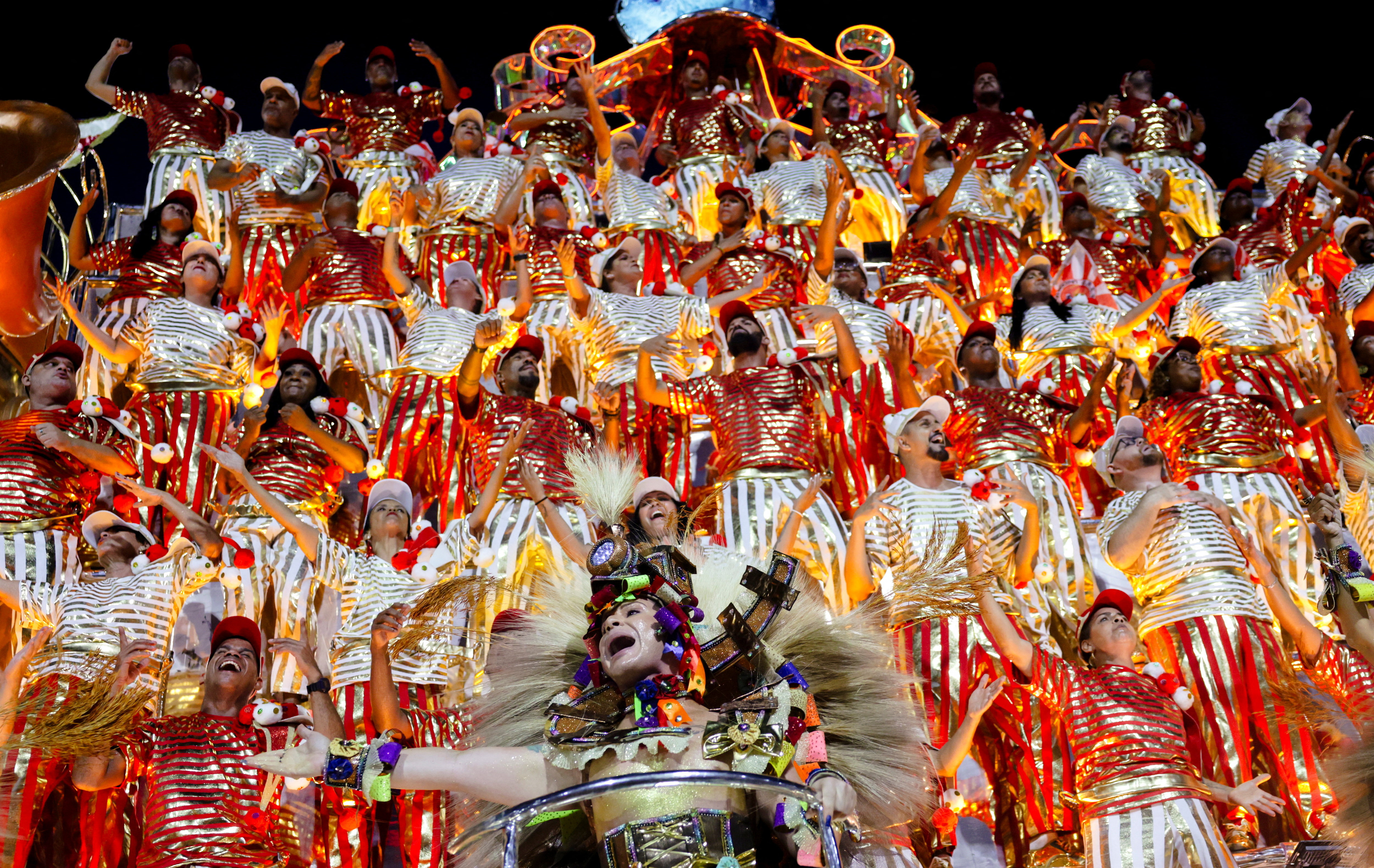 Brazil’s giant puppets take over the streets in carnival spectacle
