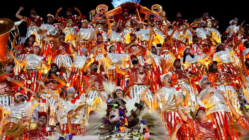 Brazil’s giant puppets take over the streets in carnival spectacle