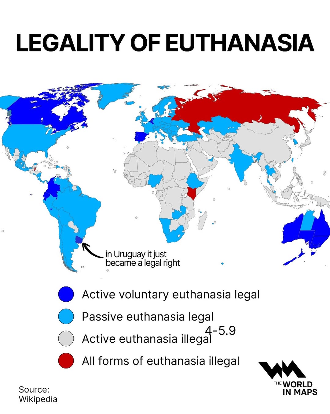 Euthanasia remains one of the most debated ethical issues worldwide, with laws differing greatly