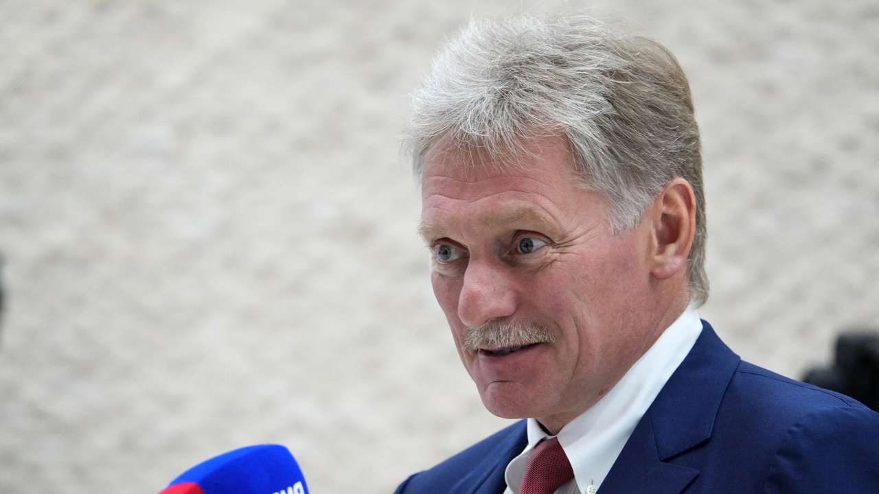 Russia's Kremlin spokesman Peskov meets with journalists in Vladivostok