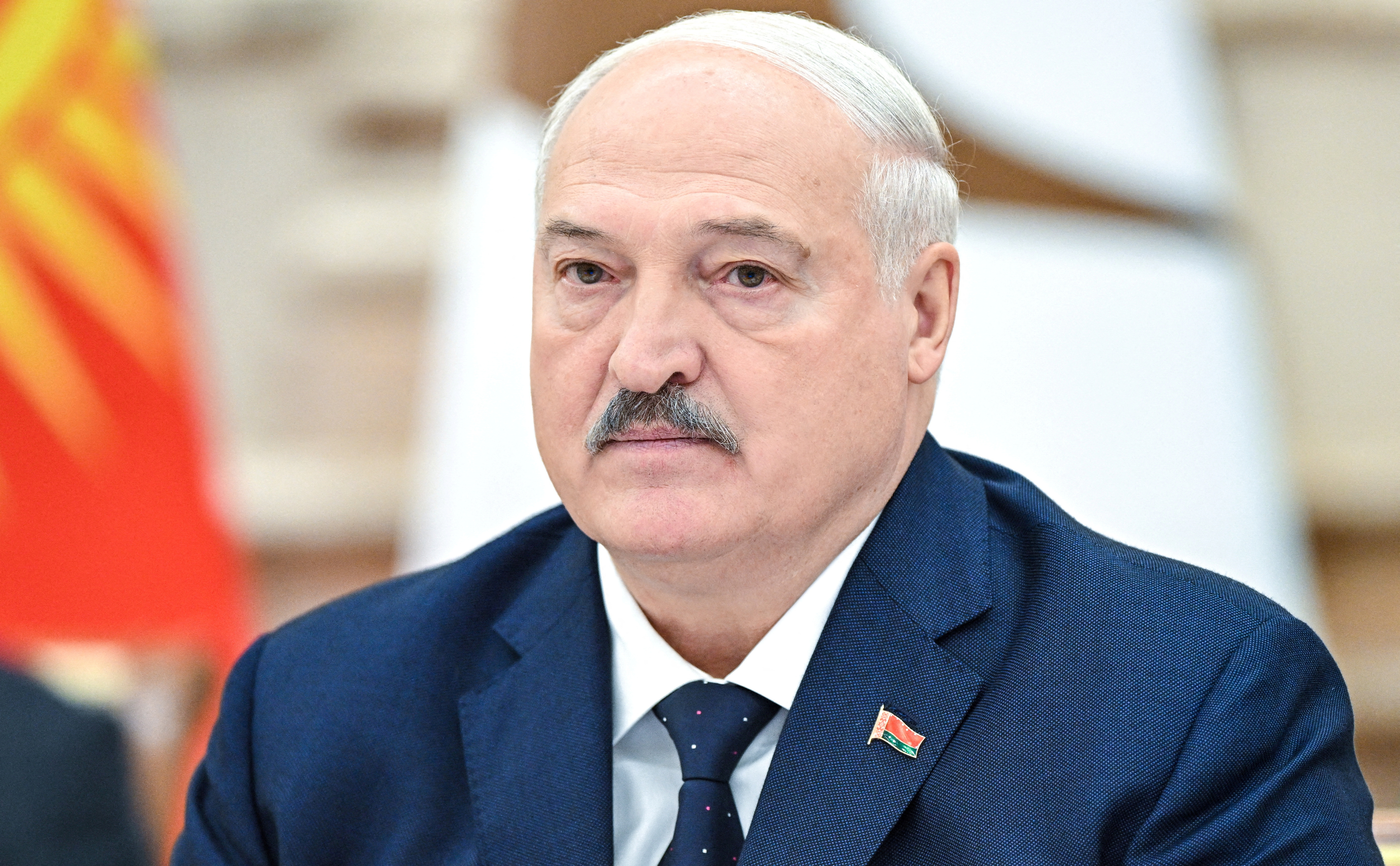 FILE PHOTO: Belarusian President Alexander Lukashenko in Minsk