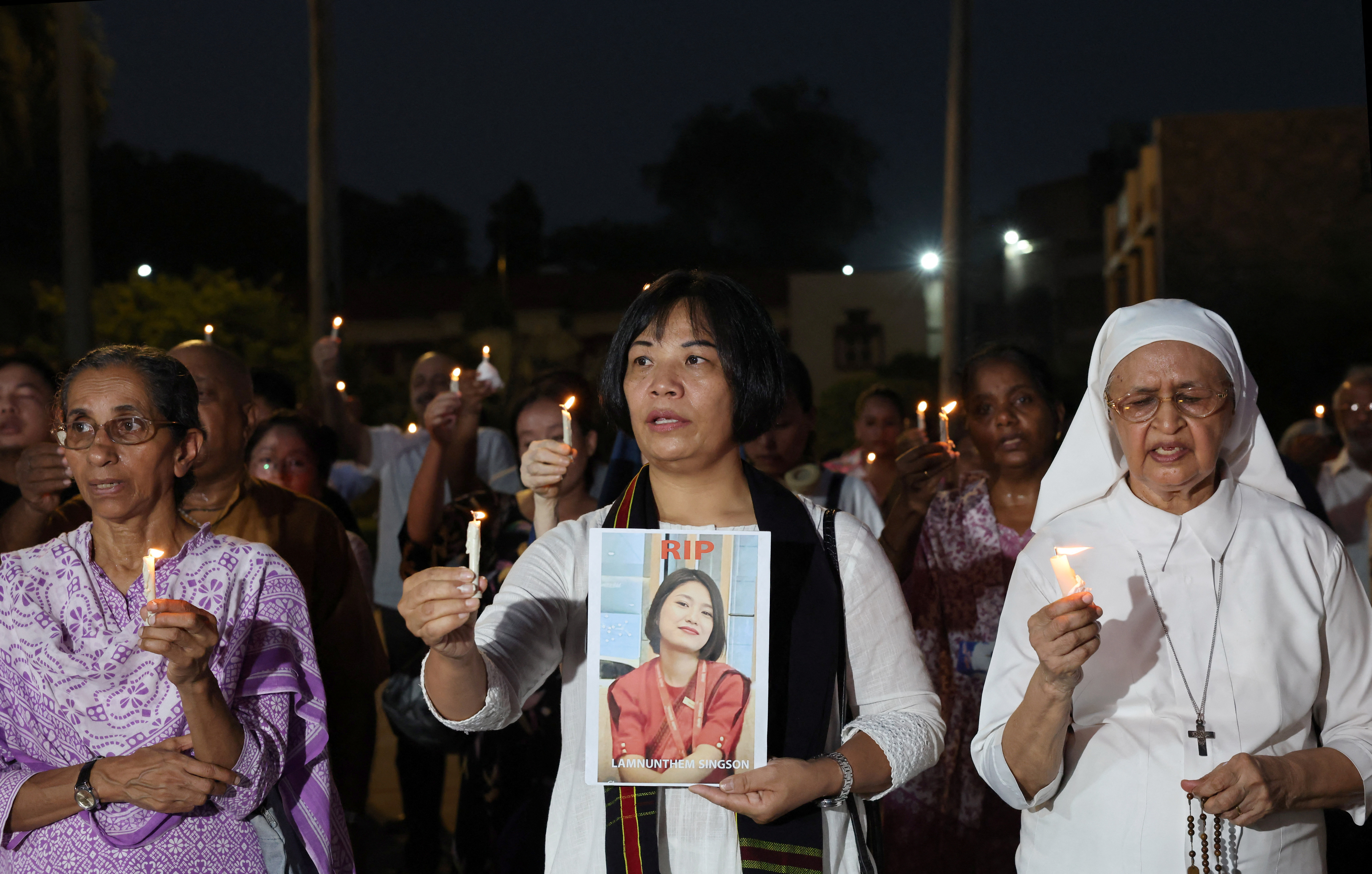Candle vigil for the victims of Air India Boeing BA.N 787-8 Dreamliner crash, in New Delhi
