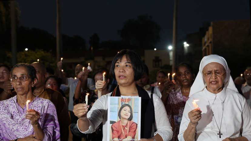 Candle vigil for the victims of Air India Boeing BA.N 787-8 Dreamliner crash, in New Delhi