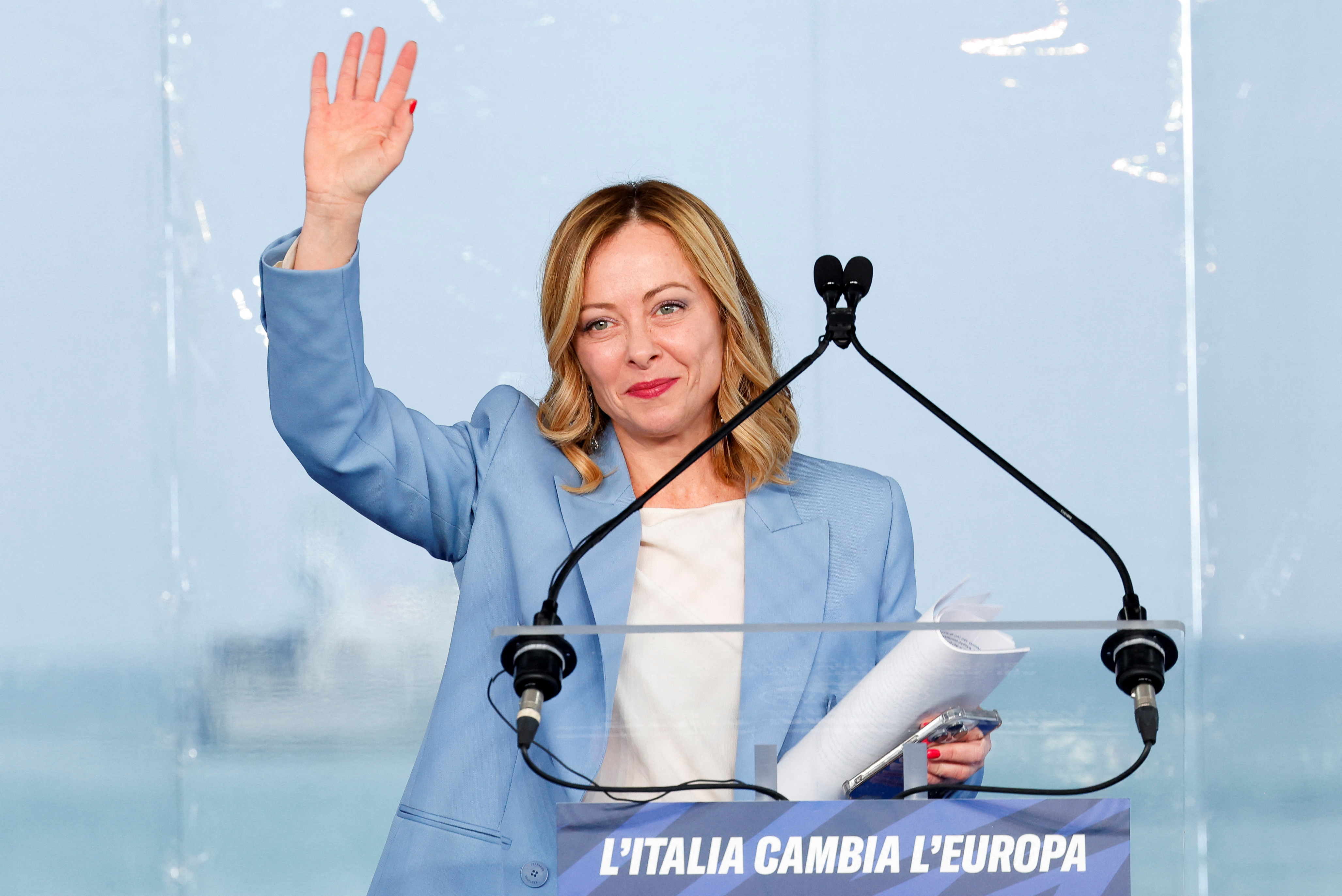 "Brothers of Italy" (Fratelli d'Italia) party conference in Pescara
