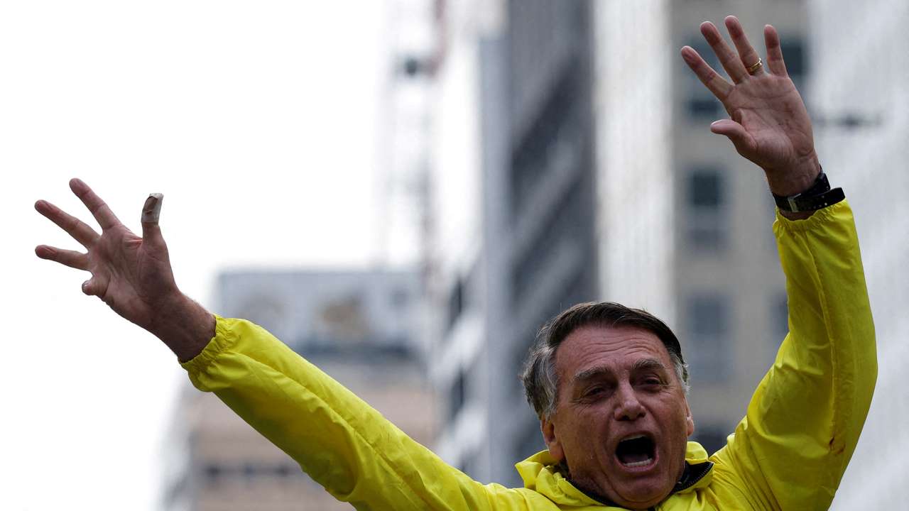 FILE PHOTO: Demonstration against former Brazilian President Jair Bolsonaro's judicial process in Sao Paolo